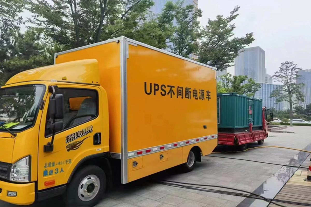 叶集发电机租赁施工现场