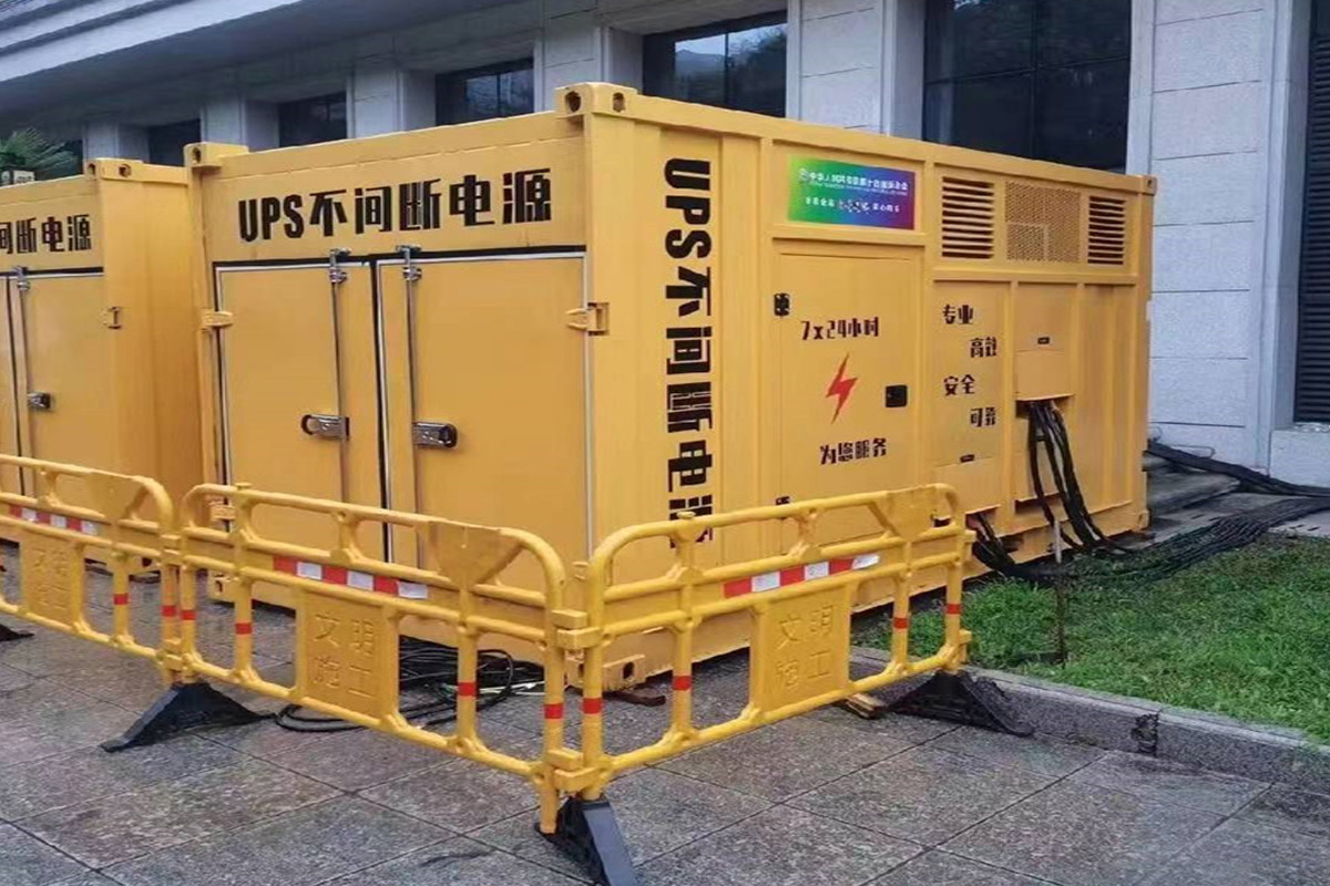 叶集发电机租赁施工现场