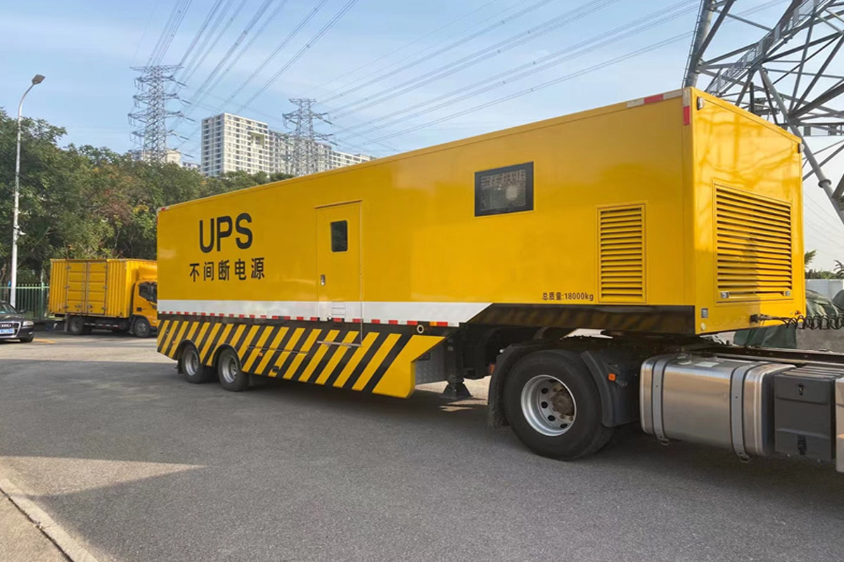 叶集发电机租赁施工现场