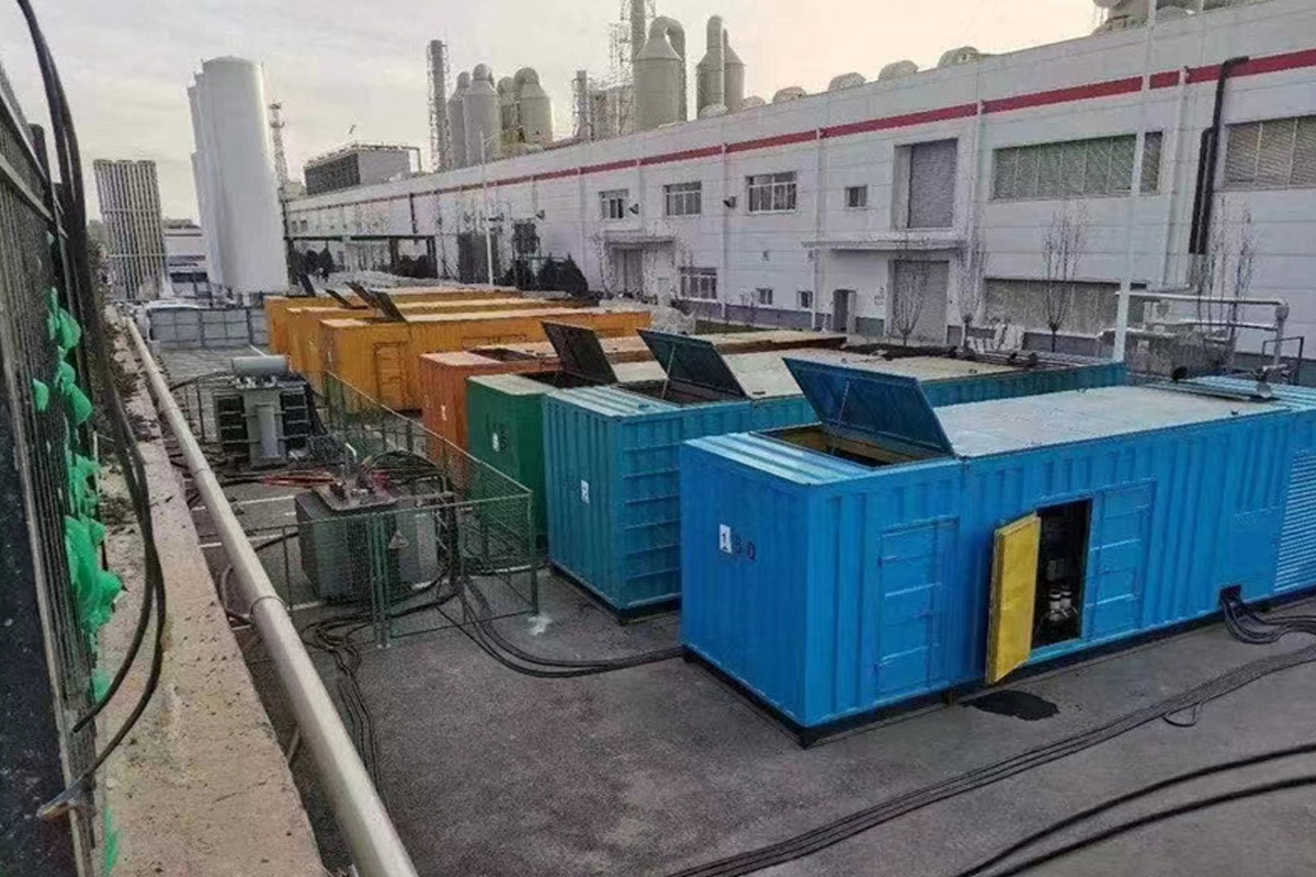 叶集发电机租赁施工现场