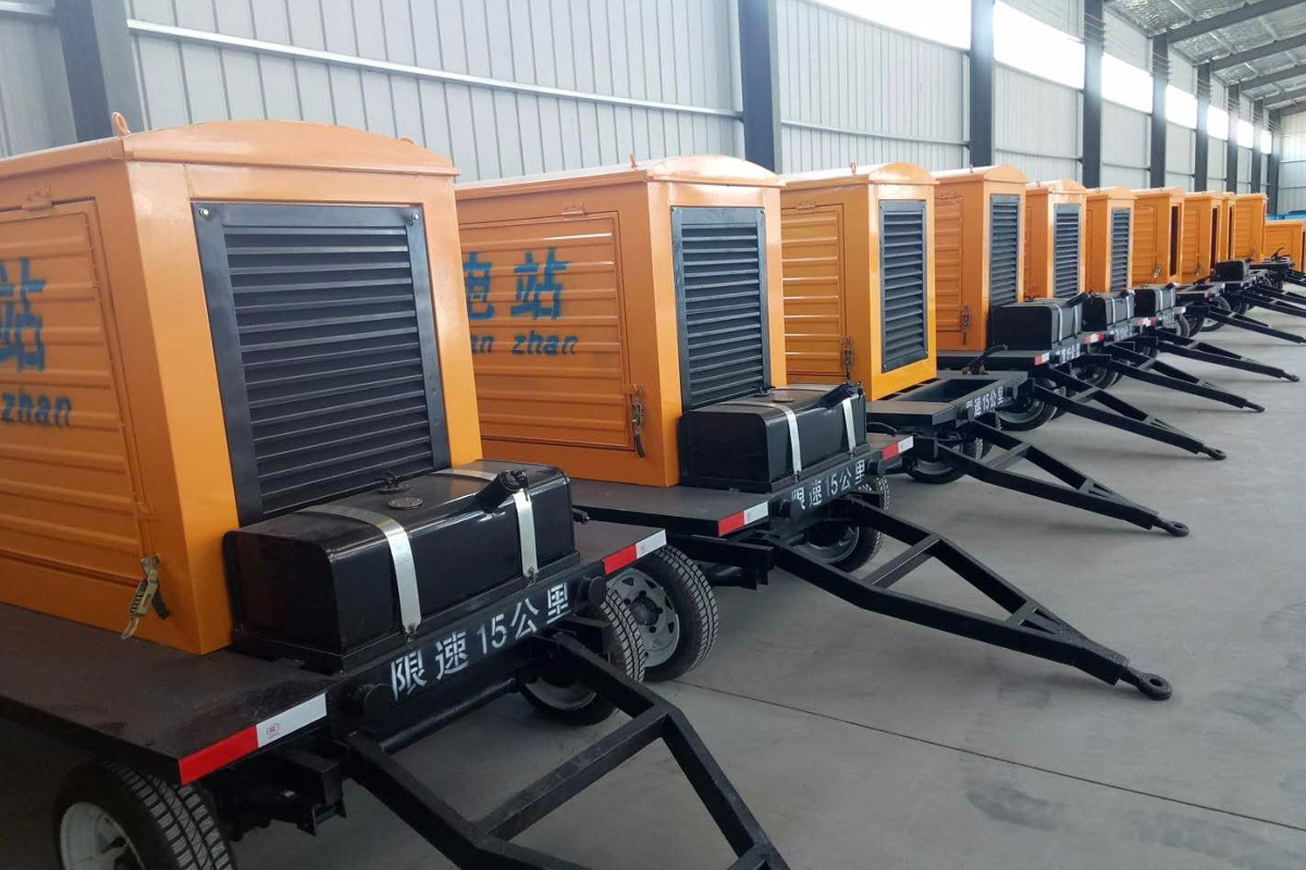 叶集发电机租赁施工现场
